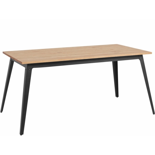Jídelní stůl Milt, 160 cm, borovice / černá - 1