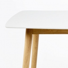 Jídelní stůl Nagy, 150 cm, bílá/dub - 3