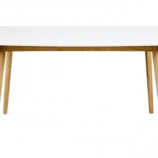 Jídelní stůl Nagy, 150 cm, bílá/dub - 1