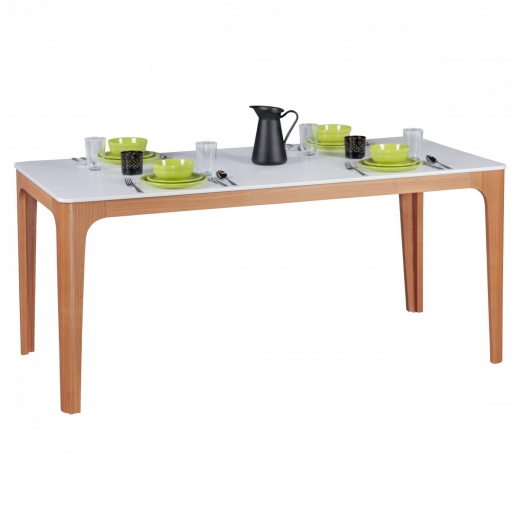 Jídelní stůl Nora, 180 cm, jasan/bílá - 1