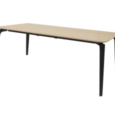 Jídelní stůl Perfect, 200 cm, dub/černá - 1