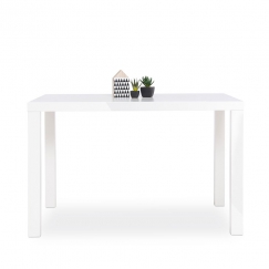 Jídelní stůl Priscilla, 120 cm, bílá lesk