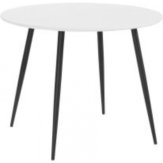 Jídelní stůl Rex, 100 cm, bílá / černá - 1