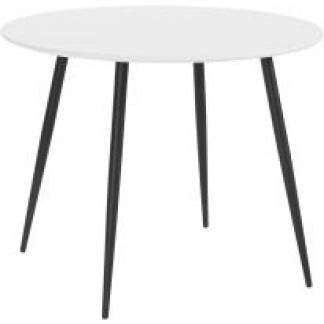 Jídelní stůl Rex, 100 cm, bílá / černá