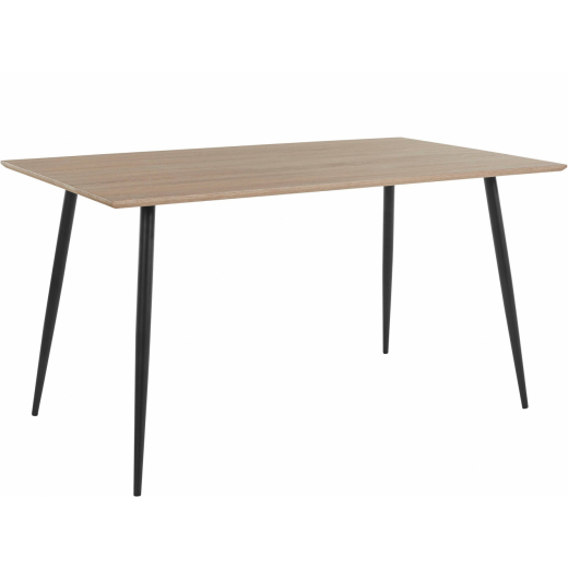 Jídelní stůl Rex, 140 cm, dub / černá - 1