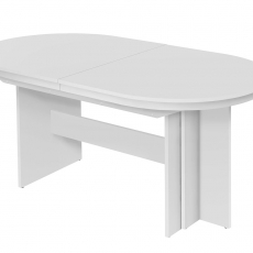 Jídelní stůl rozkládací Runde, 310 cm, bílá - 1