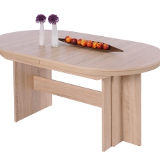 Jídelní stůl rozkládací Runde, 310 cm, dub - 1