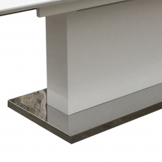 Jídelní stůl rozkládací Thorax, 220 cm, bílá - 3