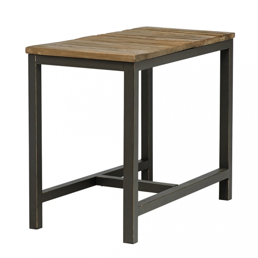 Jídelní stůl s dřevěnou deskou Harvest, 55x90 cm - 1