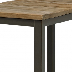 Jídelní stůl s dřevěnou deskou Harvest, 55x90 cm - 4