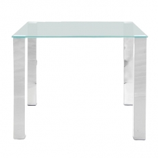 Stůl se skleněnou deskou Canton 90 cm, pískované sklo - 1