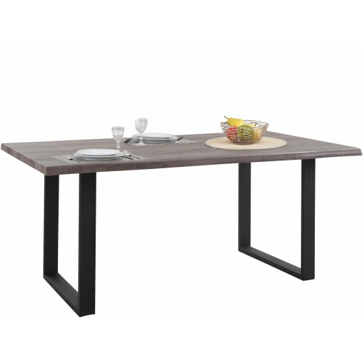 Jídelní stůl Sinc, 180 cm, šedá / černá - 1