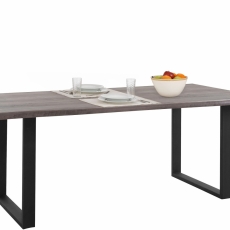 Jídelní stůl Sinc, 200 cm, šedá / černá - 1