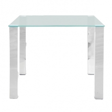 Stůl se skleněnou deskou Canton 90 cm, čiré sklo - 1