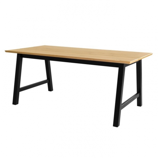 Jídelní stůl Spain, 180 cm, černá/dub - 1