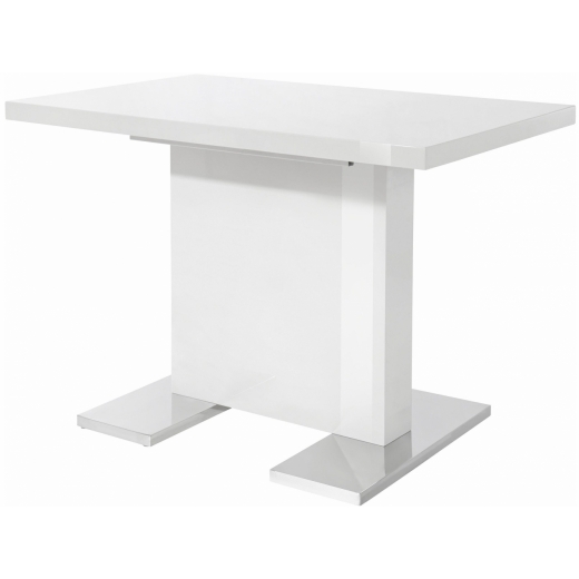 Jídelní stůl Sprin, 110 cm, bílá - 1