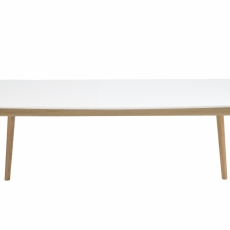 Jídelní stůl Vilen, 150 cm, bílá / dub - 1
