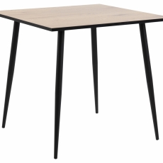 Jídelní stůl Wila, 80 cm, dub / kov - 1