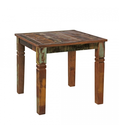 Jídelní stůl z recyklovaného dřeva Kalkutta, 80 cm, mango
