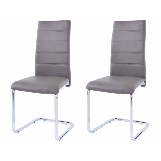 Jídelní židle Aber (SET 2 ks), šedá - 1