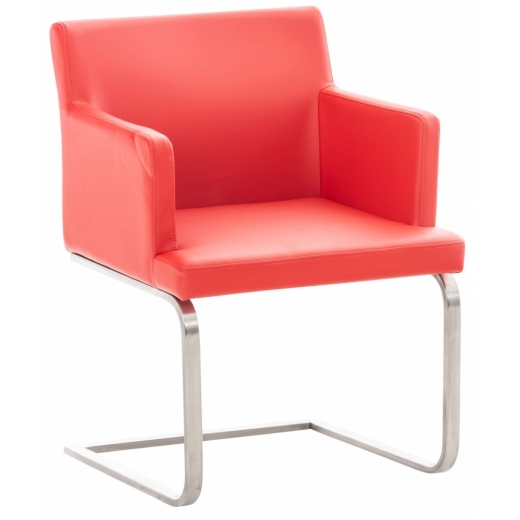 Jídelní židle Aberford, červená - 1