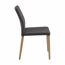 Jídelní židle Adalyn (SET 2 ks),  tmavě šedá / dub - 3