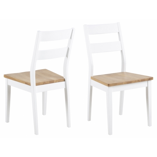 Jídelní židle Adon (SET 2 ks), bílá - 1