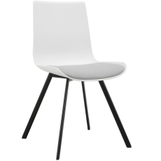 Jídelní židle Aida (SET 2 ks), plast, bílá - 4