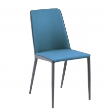 Jídelní židle Ajka (SET 2 ks), petrolejová - 1