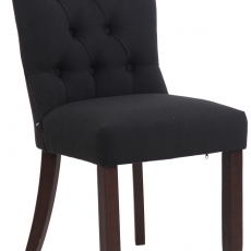 Jídelní židle Alberton, textil, černá - 1