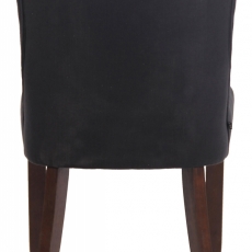 Jídelní židle Alberton, textil, černá - 5