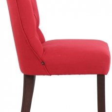 Jídelní židle Alberton, textil, červená  - 3