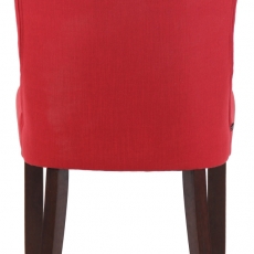 Jídelní židle Alberton, textil, červená  - 5