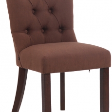 Jídelní židle Alberton, textil, hnědá - 1
