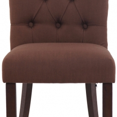 Jídelní židle Alberton, textil, hnědá - 2