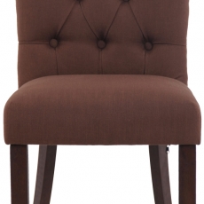 Jídelní židle Alberton, textil, hnědá - 2