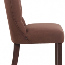 Jídelní židle Alberton, textil, hnědá - 3