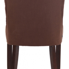 Jídelní židle Alberton, textil, hnědá - 5