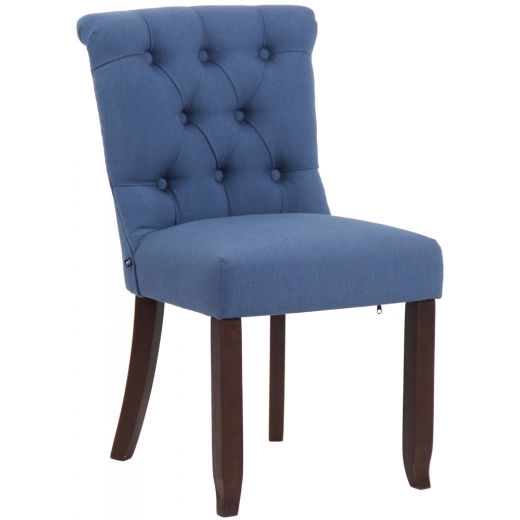 Jídelní židle Alberton, textil, modrá - 1