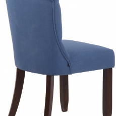 Jídelní židle Alberton, textil, modrá - 4
