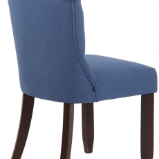 Jídelní židle Alberton, textil, modrá - 4