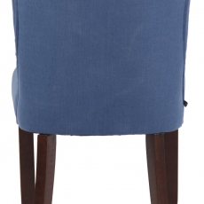 Jídelní židle Alberton, textil, modrá - 5