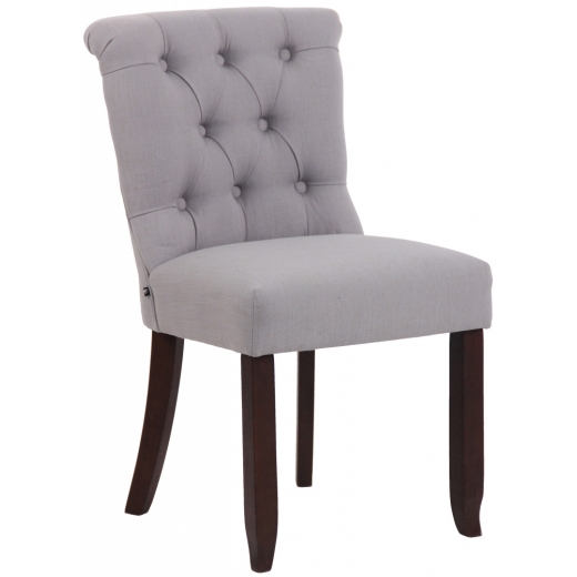 Jídelní židle Alberton, textil, šedá - 1
