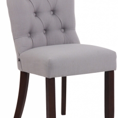 Jídelní židle Alberton, textil, šedá - 1