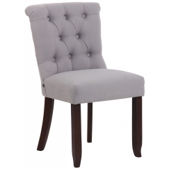 Jídelní židle Alberton, textil, šedá