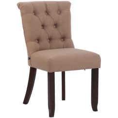 Jídelní židle Alberton, textil, taupe