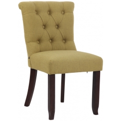 Jídelní židle Alberton, textil, zelená