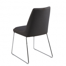 Jídelní židle Alicia (SET 2 ks), tm. šedá - 3
