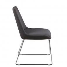 Jídelní židle Alicia (SET 2 ks), tm. šedá - 5