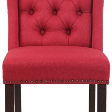 Jídelní židle Allada, textil, červená - 2